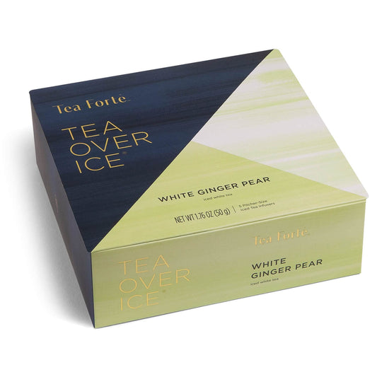Tea Forte Iced Ginger Pear White Tea Over Ice, Pitcher-Size Iced Black Infusers, 5 Count (Pack Of 1)