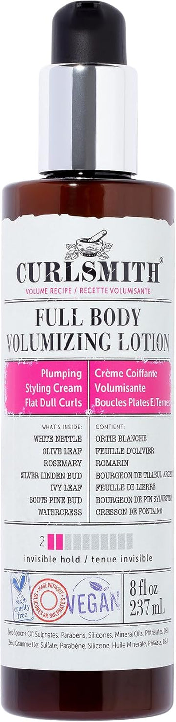 Curlsmith - Full Body Volumizing Hair Lotion, Curl Definition, Instant Volume And Non-Sticky, For Wavy, Curly Or Coily Hair, Vegan (237Ml/8Fl Oz)