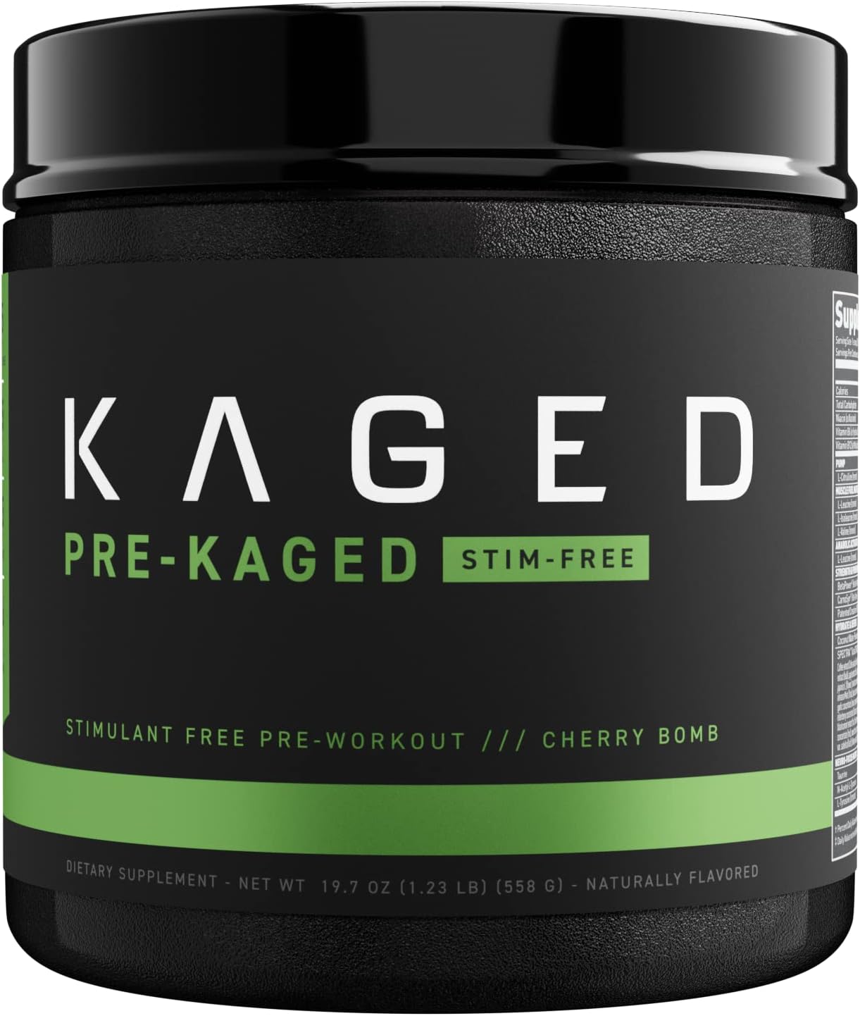 Kaged Stimulant Free Pre Workout Powder | Cherry Bomb | Pre-Kaged | Fo