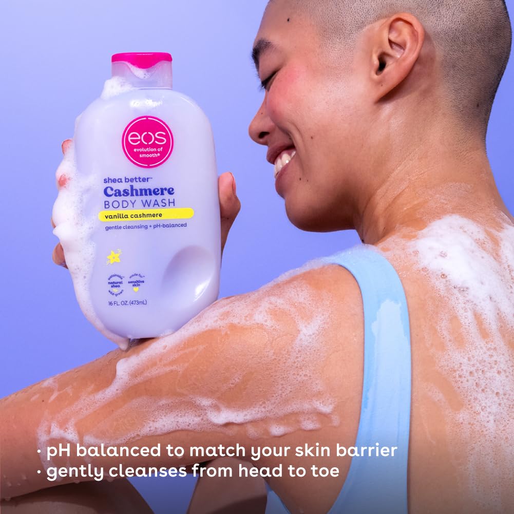 Eos Shower Essentials Bundle- Body Lotion, Body Wash, Shave Oil - Vanilla Cashmere : Beauty & Personal Care