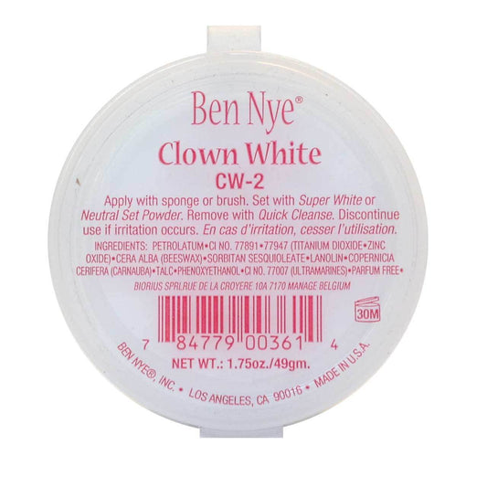 Ben Nye Clown White Makeup, 1.75Oz./49Gm