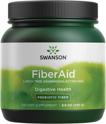 Swanson FiberAid - Larch Tree Arabinogalactan (AG) Powder - Fiber Drink Mix Promoting Digestive Health and Supports Gastrointestinal Health - (8.8oz)