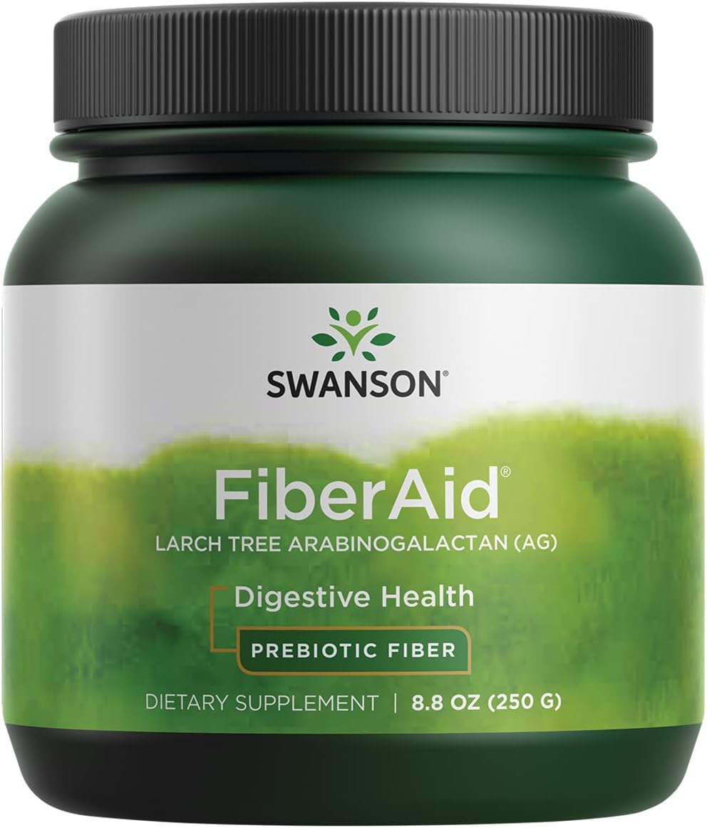Swanson Fiberaid - Larch Tree Arabinogalactan (Ag) Powder - Fiber Drink Mix Promoting Digestive Health And Supports Gastrointestinal Health - (8.8Oz)