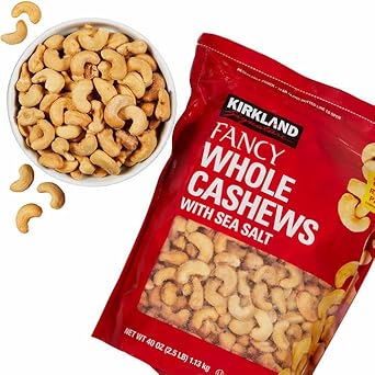 Kirkland Signature Premium Fancy Salted Cashews 40 Oz - Pack Of 2