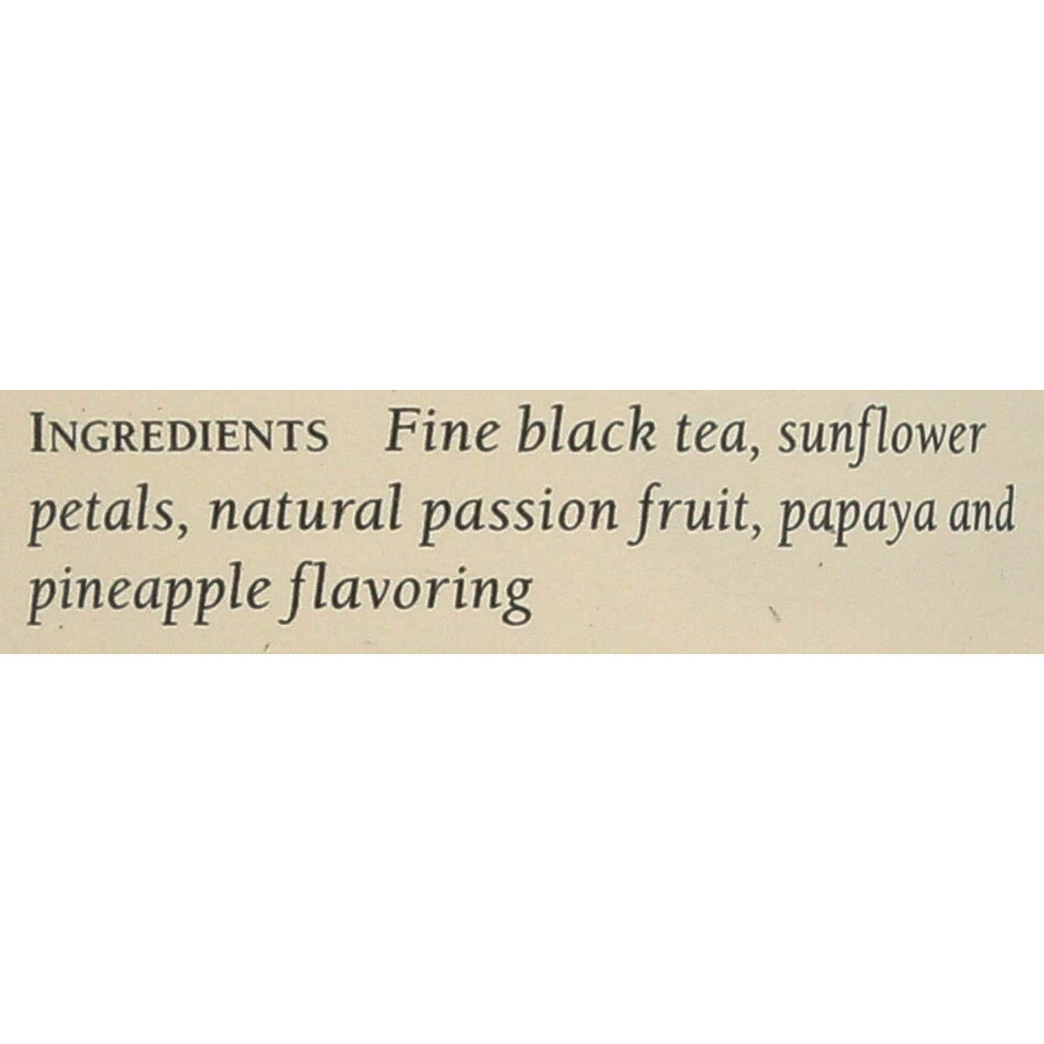 The Republic Of Tea Passionfruit Papaya Black Tea, Tin Of 50 Tea Bags