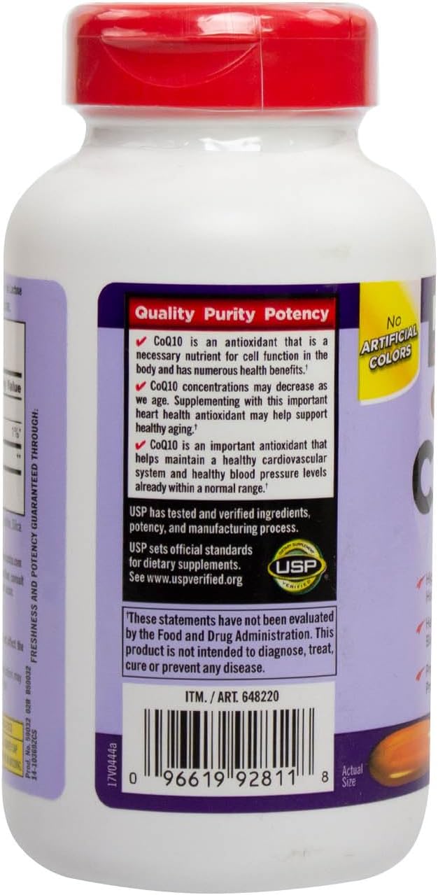 Kirk-Land Coq10 300mg 100 Softgels-Supplementing with CoQ10 Supports for Heart and Antioxidant Health (Pack of 1)