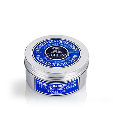 L'Occitane Ultra Rich Body Cream: 25% Shea Butter, Nourish, Comfort, Protects From Dryness, Sensitive Skin Ages 3+, Vegan, Jasmine Scent, Reduce Waste With Refill