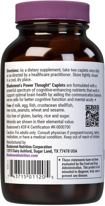 Bluebonnet Power Thought Supplement, 60 Count