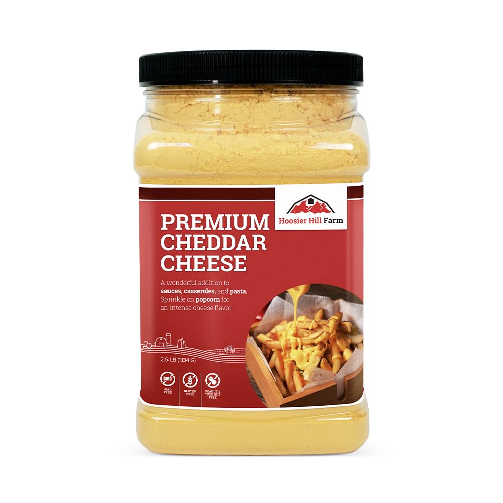 Hoosier Hill Farm Premium Cheddar Cheese Powder, 2.5LB (Pack of 1)