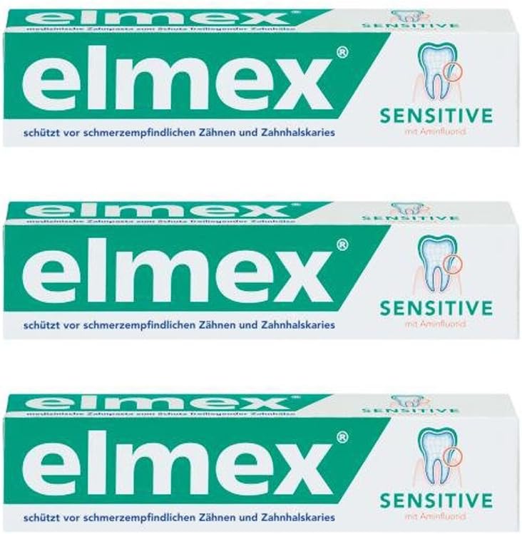 Elmex Sensitive Toothpaste 3X75Ml (3 Pack)