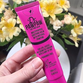 Dr.Pawpaw Hot Pink, Multi-Purpose Natural No Fragrance Balm For Hydrating Lips, Skin, Hair, Cuticles, Nails & Beauty Finishing (25 Ml) : Beauty & Personal Care