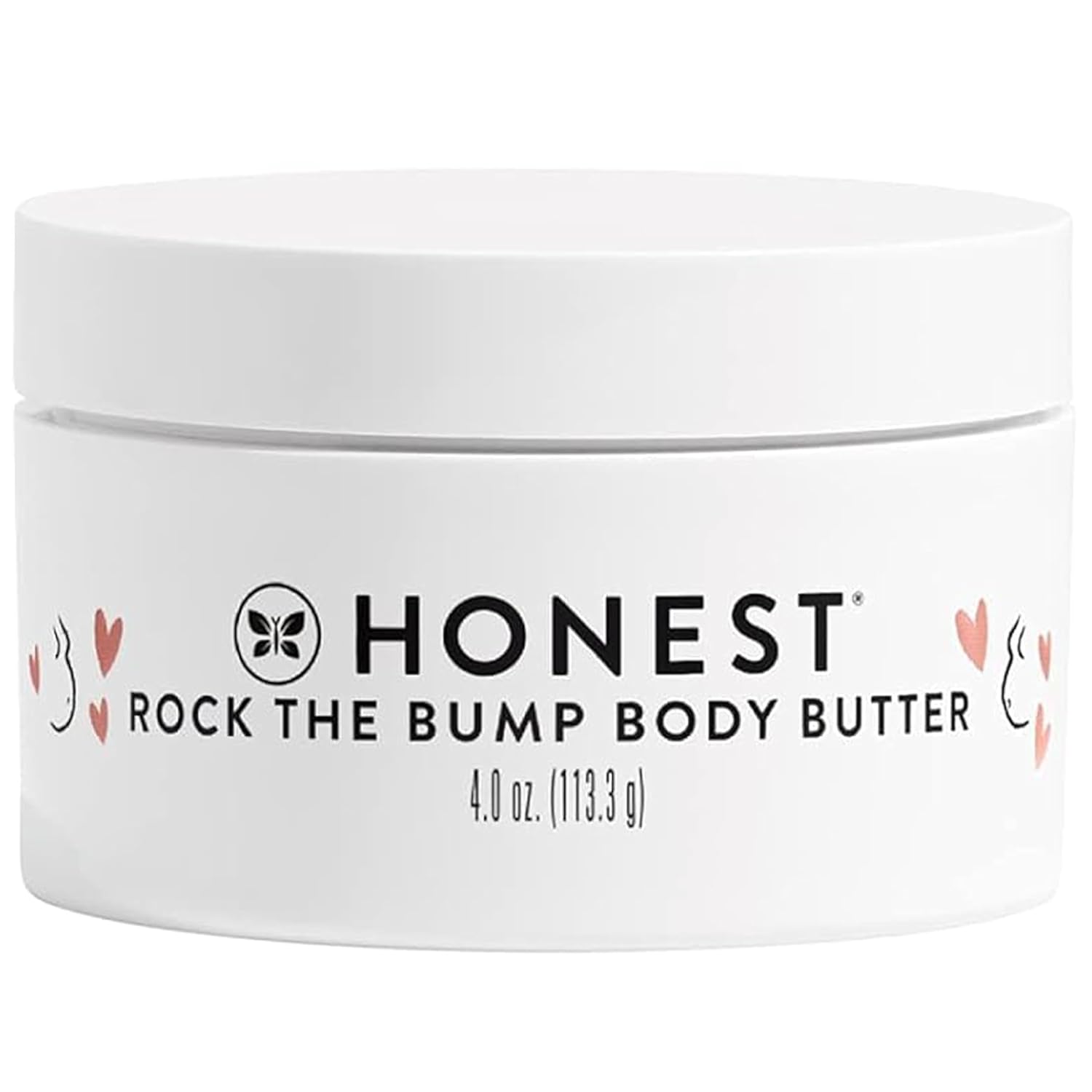 The Honest Company Honest Mama Rock The Bump Body Butter | Moisturizing Stretch Mark Cream | Shea Butter, Avocado Oil, Vitamin E | 4 Oz