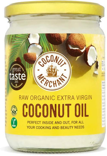 Coconut Merchant Organic Coconut Oil With Turmeric 500Ml | Extra Virgin, Raw, Cold Pressed, Unrefined | Ethically Sourced, Vegan, Ketogenic And 100% Natural | For Hair, Skin & Cooking | 500Ml