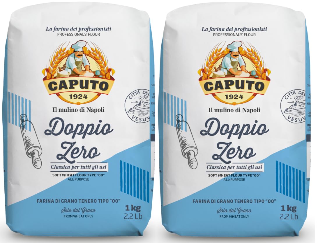 Antimo Caputo Classic All-Purpose Flour (Doppio Zero) - 2.2 Lb (1 Kg) - 2 Pack