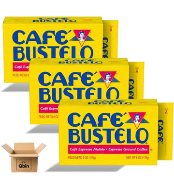 Café Bustelo 3 Pack Espresso Ground Coffee Brick Bulk  Each - Classic Bold Flavor - Authentic Cuban Coffee for Rich and Bold Taste - Premium Quality Coffee