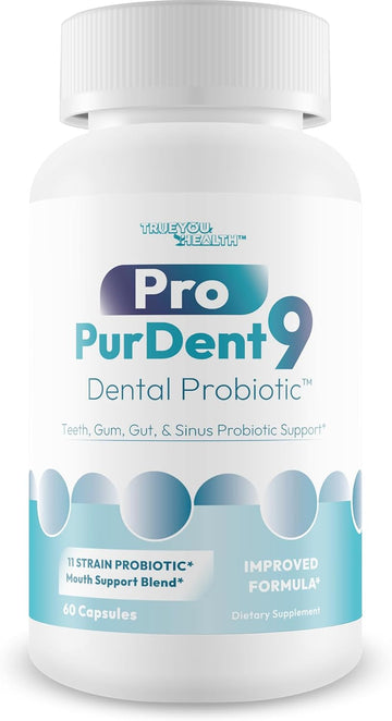 Pro Purdent9 Dental Probiotic - Our Best Dental Probiotics For Teeth And Gums - Mouth Probiotics - Boost Oral Health - Sinus Probiotics Teeth Probiotic Teeth Vitamins Supplements Pro Purdentix Probio