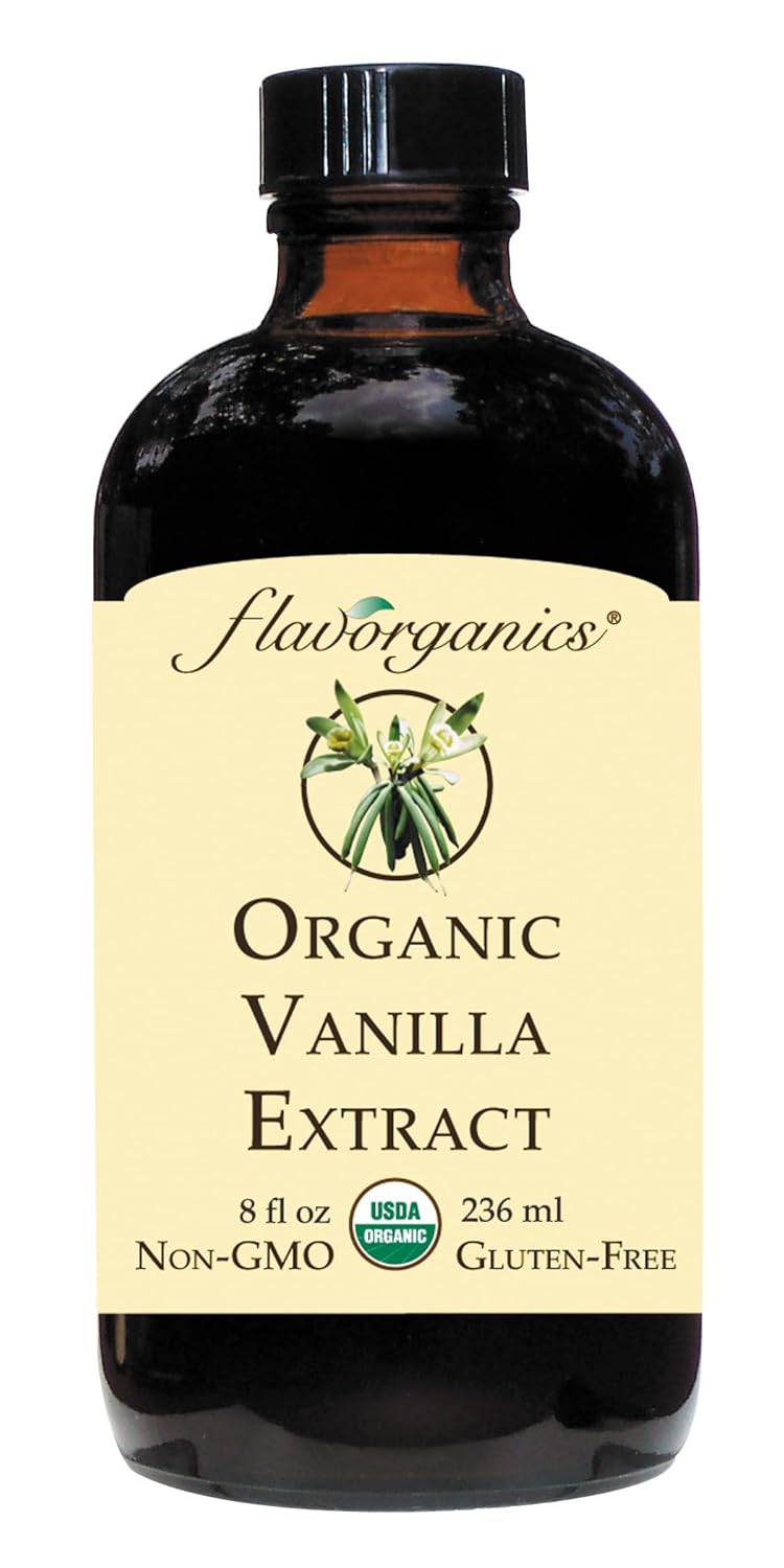 Flavorganics Organic Vanilla Extract, 8 Ounce : Grocery & Gourmet Food