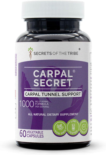 Secrets of the Tribe - Carpal Secret, Carpal Tunnel Support, Herbal Supplement Blend (60 Capsules)