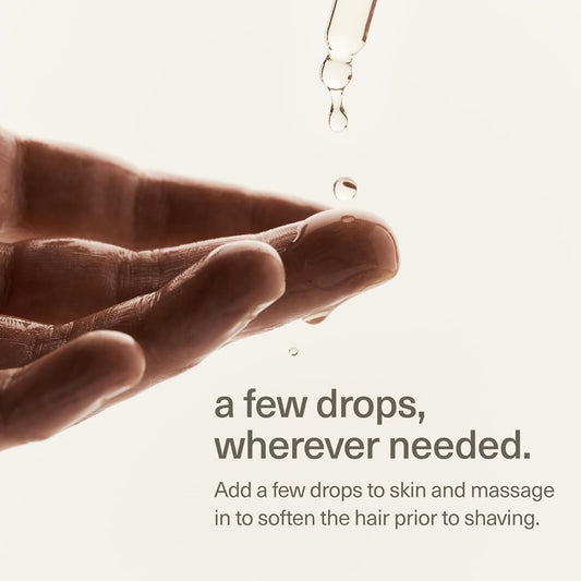 Maude Shave - Moisturizing Shave Oil For Hair Removal & Body Care - For Sensitive Areas, Legs, Underarms & Face - Made With Almond & Jojoba Oil + Light Cedarwood Scent (1 Oz)