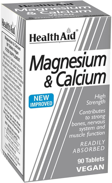 Healthaid Magnesium & Calcium - 90 Tablets