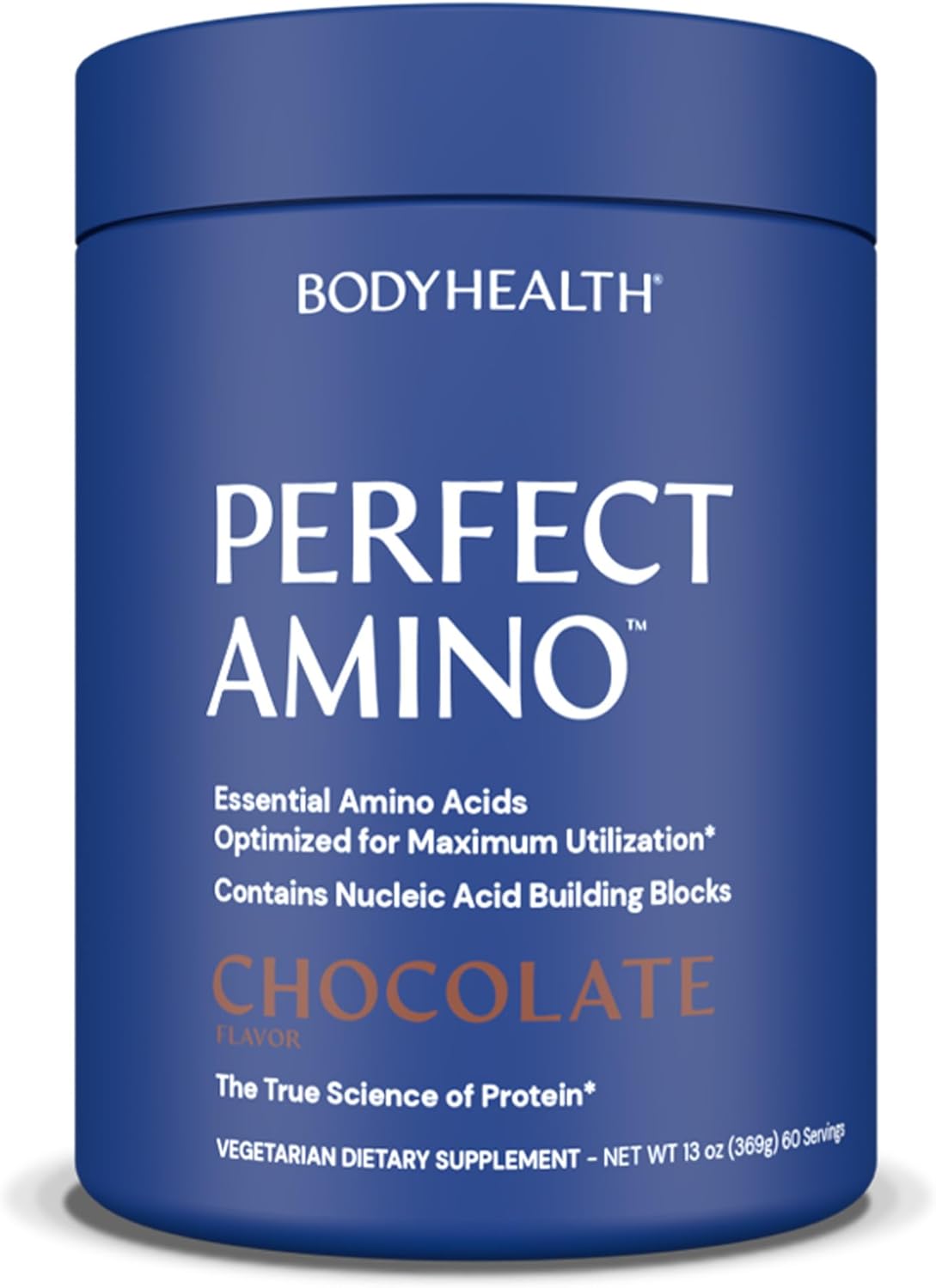 Bodyhealth Perfectamino Powder - Bcaa And Eaa Powder For Pre And Post Workout - Amino Acid Energy Drink Powder For Men And Women To Support Lean Muscle And Recovery - Chocolate - 60 Servings