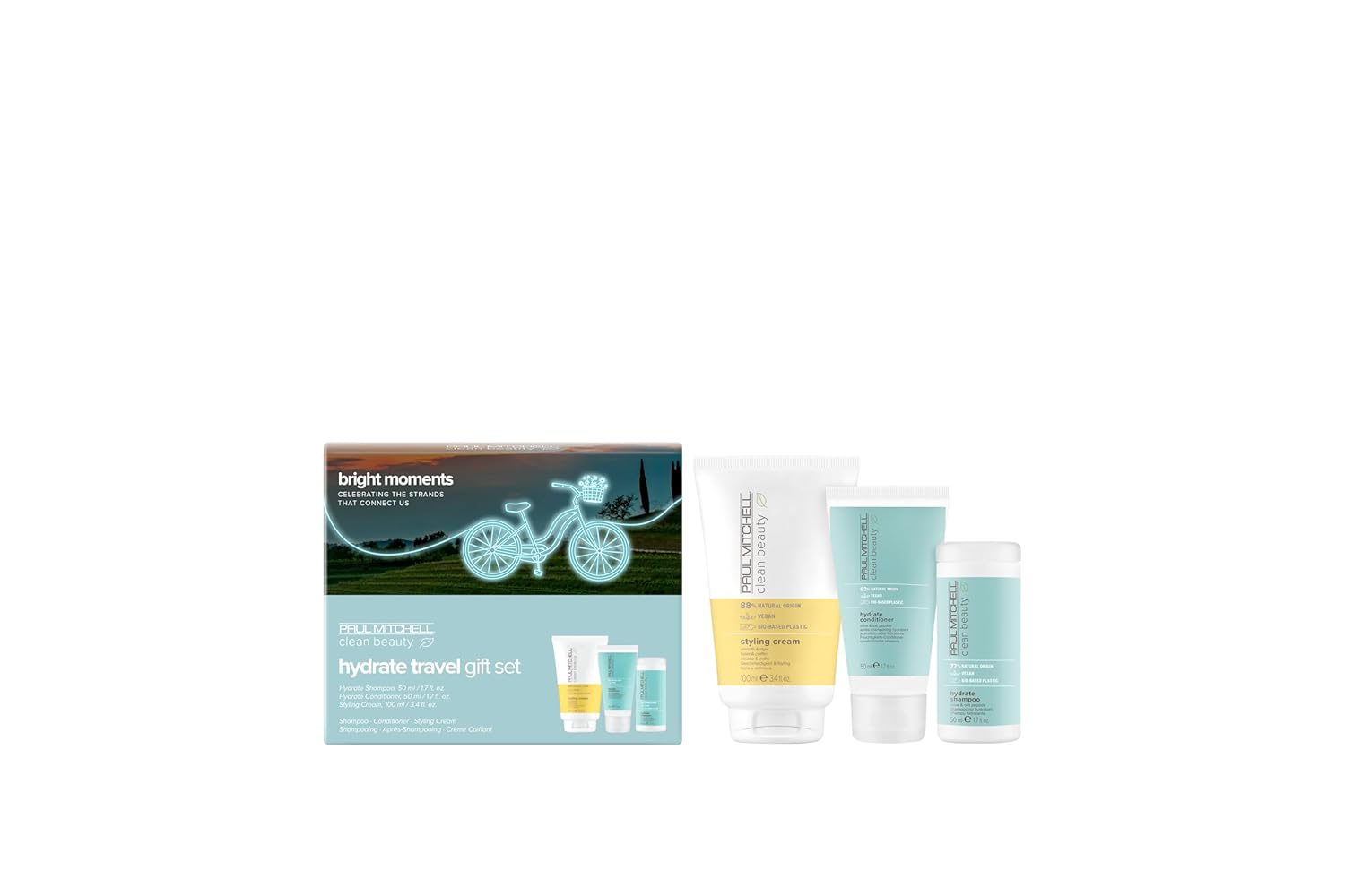 Paul Mitchell Clean Beauty Hydrate Travel Holiday Gift Set