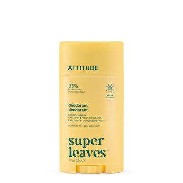Attitude Aluminum Free Deodorant, Natural Origin Ingredients, Ewg Verified, Odor Control With Baking Soda, Twist & Glide, Dermatologically Tested, Vegan