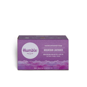 Humble Brands Handcrafted Bar Soap, Organic Cold Processed Soap Bars, Moisturizing Face & Body Cleanser - Lemongrass & Sage