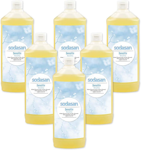 Sodasan Organic Liquid Soap Sensitive Nf (6 X 1 L)
