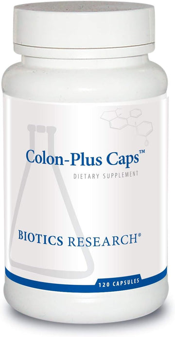 Biotics Research Colon Plus Caps Fiber Capsule, Digestive Health, Soluble, Insoluble Fiber, Laxative, Relieve Constipation, Regularity, Heart Health, Microbial Balance, Gut Flora 120 Caps