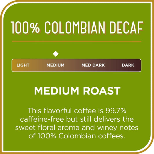 Don Francisco's Decaf Colombian Supremo Medium Roast Ground Coffee, 12 oz Can