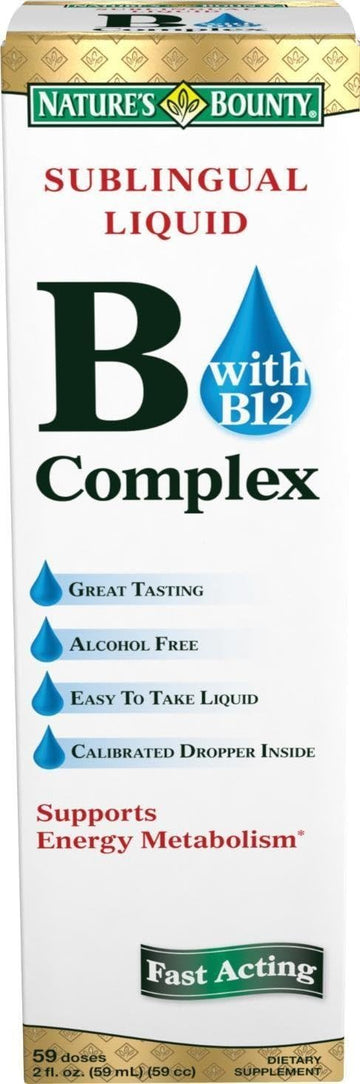 Nature'S Bounty Vitamin B Complex Sublingual Liquid 2 Oz ( Pack Of 4)