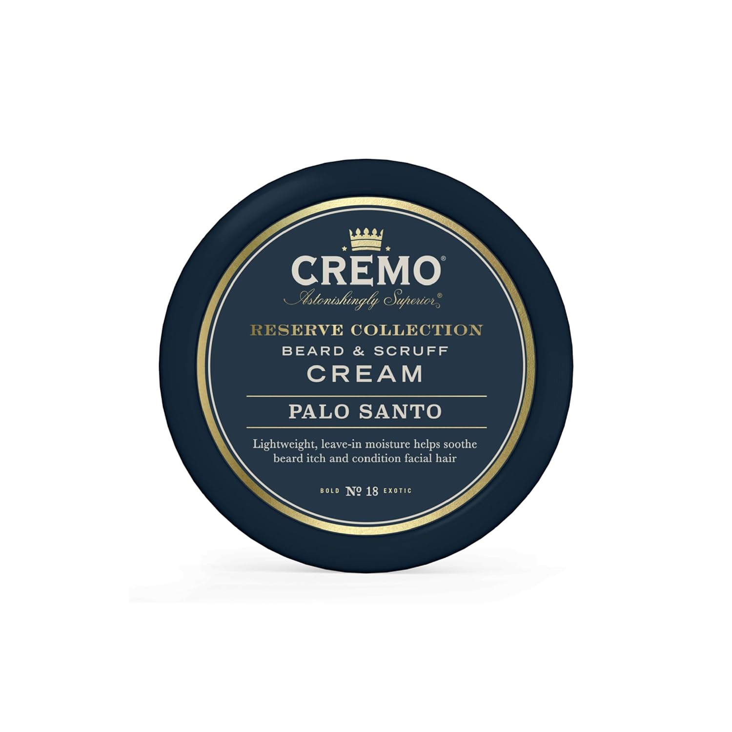 Cremo Beard & Scruff Cream, Palo Santo (Reserve Collection), 4 Oz - Soothe Beard Itch, Condition And Offer Light-Hold Styling For Stubble And Scruff (Product Packaging May Vary)