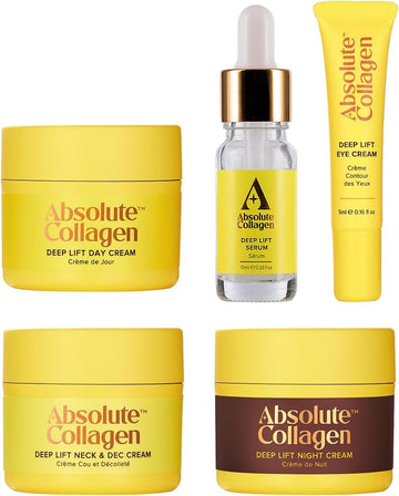 Absolute Collagen - Mighty Minis Travel Skincare Set – Complete Deep Lift Anti-Ageing Collection For Youthful, Radiant Skin On-The-Go