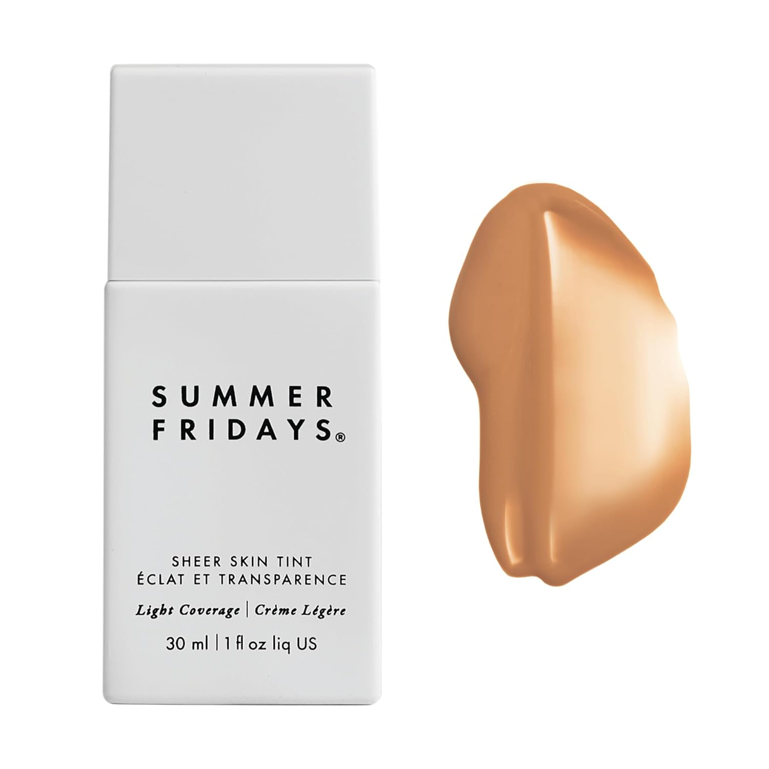 Summer Fridays Sheer Skin Tint - Tinted Moisturizer With Hyaluronic Acid - Helps Diminish Uneven Skin Tone - Sheer To Light Coverage - Shade 6 - Medium Tan With Warm Golden Undertones (1 Fl Oz)