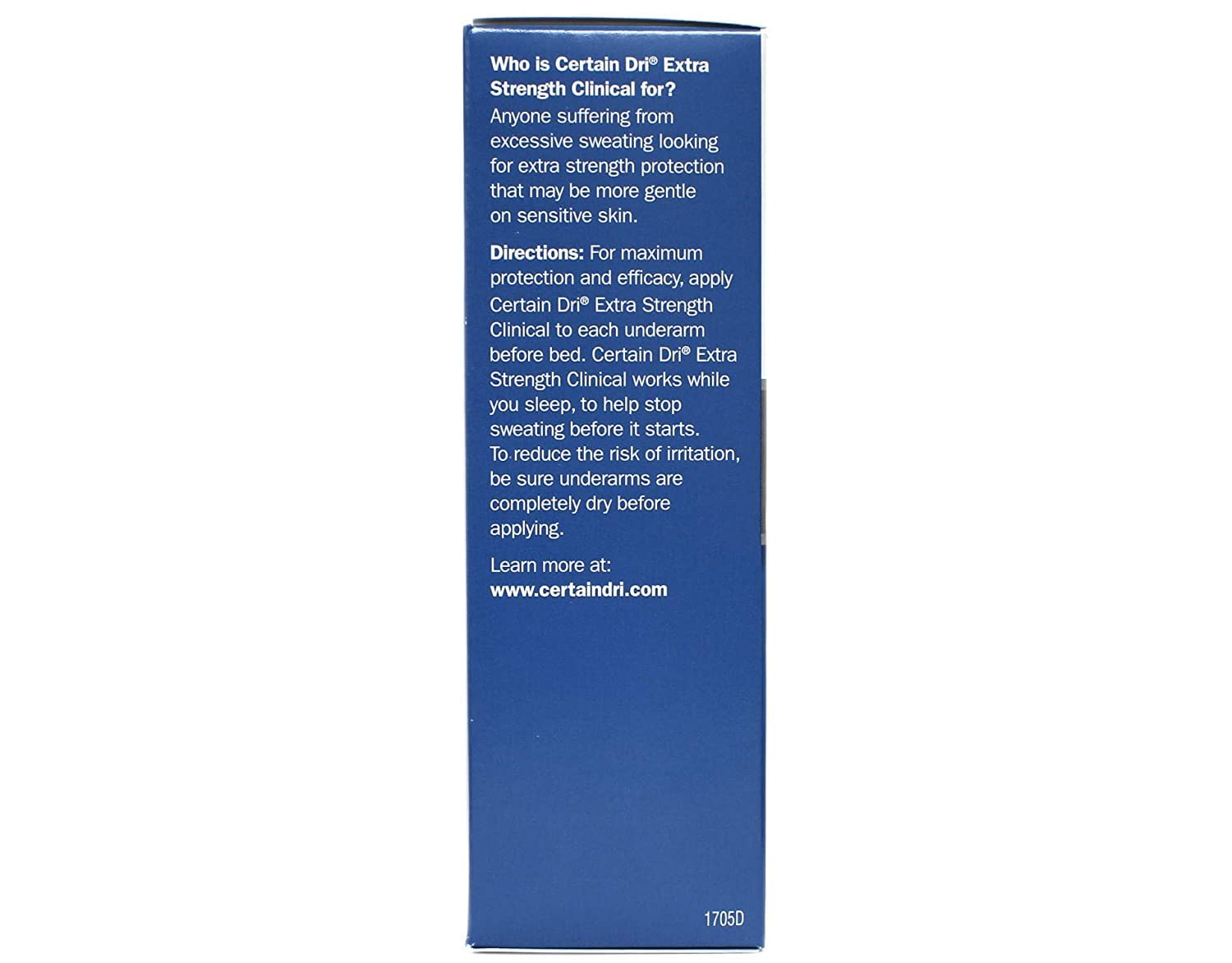 Certain Dri Antiperspirant Solid For Excessive Perspiration-1.7 Oz