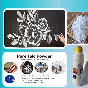 1LB Talc Powder Tire Talc Extremely Fine Talc Powder Gray Colored Powder : Baby