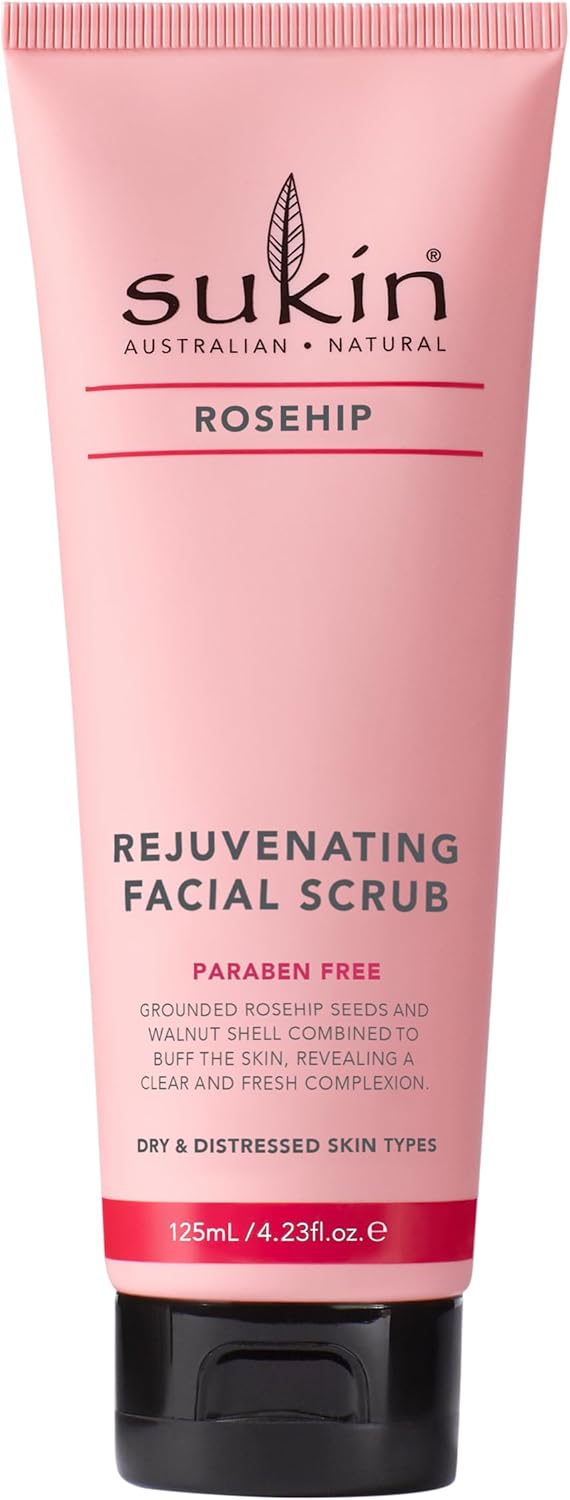 Sukin Rosehip Rejuvenating Facial Scrub, 125 ml : Amazon.co.uk: Beauty