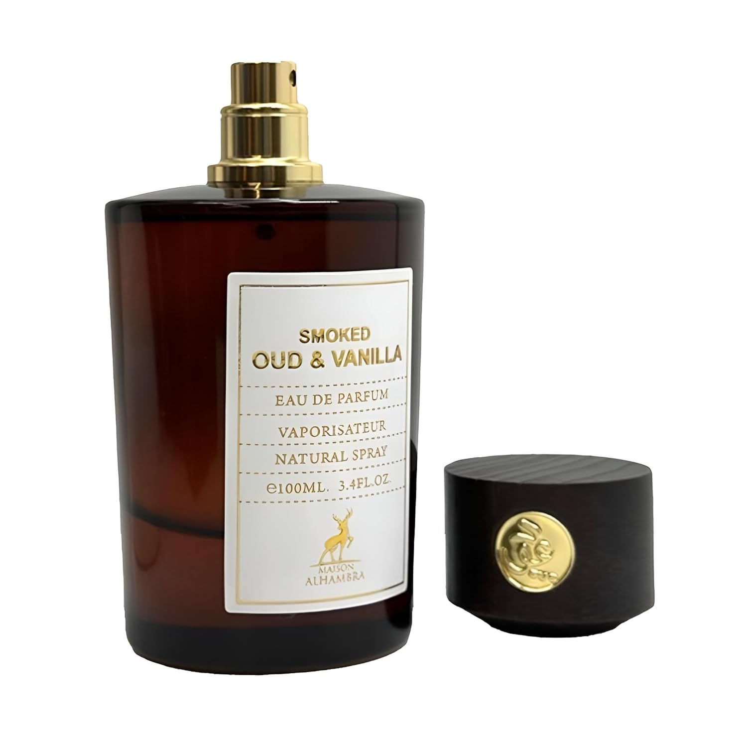 Maison Alhambra Smoked Oud & Vanilla For Unisex Eau De Parfum Spray, 3.4 Ounce / 100 Ml : Beauty & Personal Care
