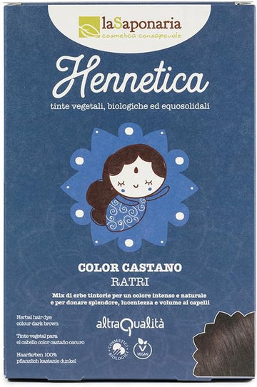 La Saponaria Vegetable Hair Dye Dark Brown Ratri 100G