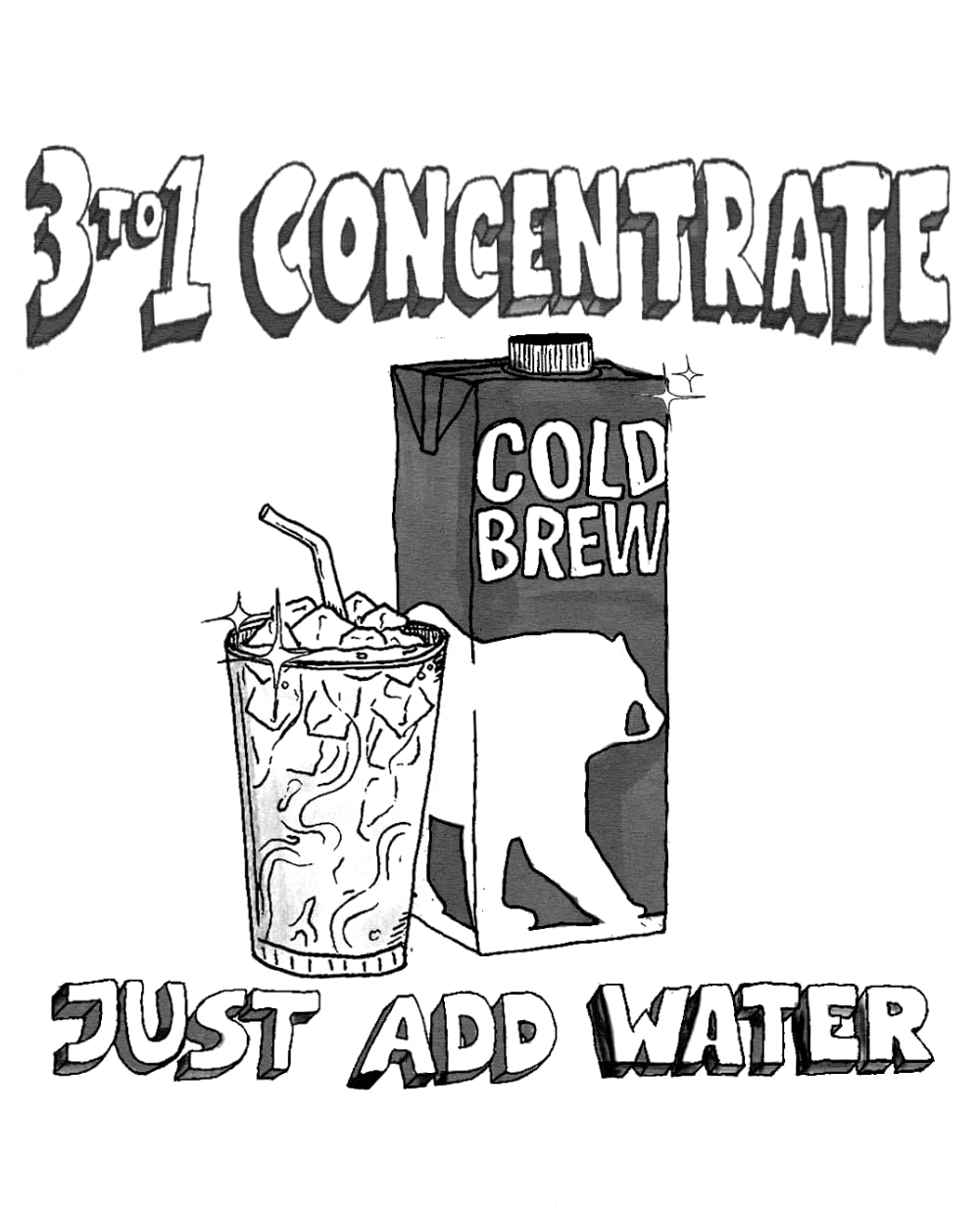 Wandering Bear Organic Coffee Concentrate, Black Coffee, Makes 21 Servings, 32 Fl Oz, 1 Pack - Unsweetened Specialty Grade - Great For Making Cold Brew Coffee, Iced Coffee, Cold Brew Concentrate