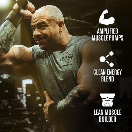 Jacked Factory Nitrosurge Build Pre Workout With Creatine For Muscle Building - Con Cret Creatine Powder & Elevatp For Intense Energy, Powerful Pump, & Endless Endurance - 30 Servings, Cherry Bomb