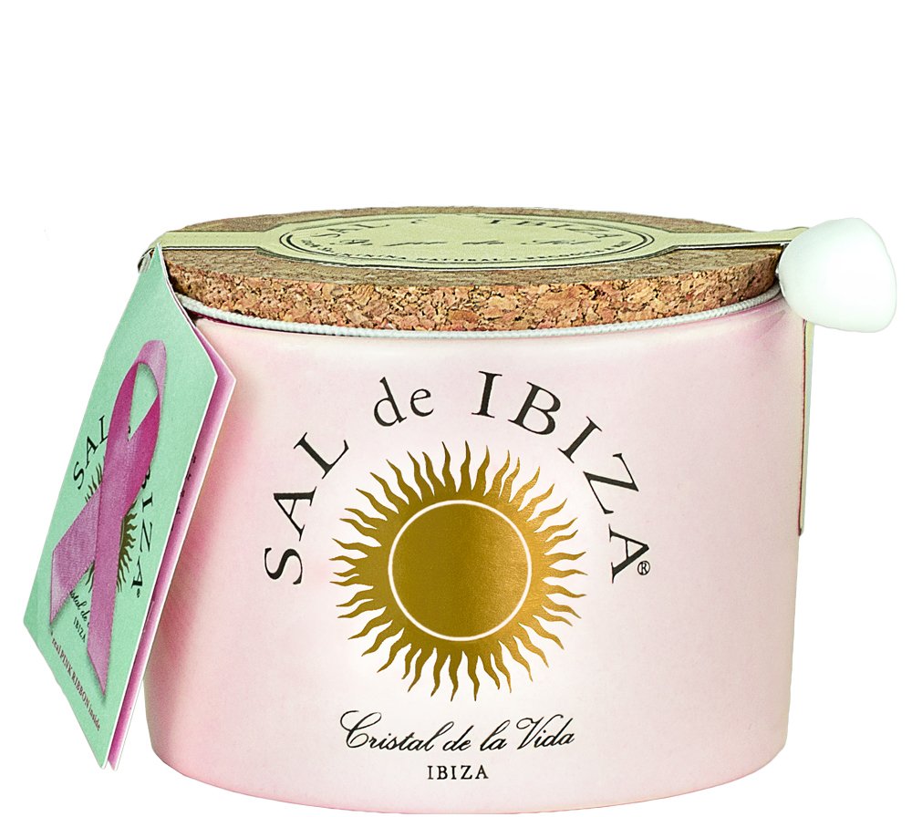 Sal De Ibiza Fleur De Sel E Rose - Sea Salt With Rose Petals - 4.4Oz. : Grocery & Gourmet Food