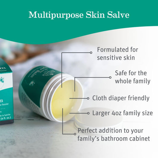 Earth Mama Organic Economy Size Diaper Balm | Diaper Cream For Baby | Ewg Verified, Petroleum & Artificial Fragrance-Free With Calendula For Sensitive Skin, 4-Fluid Ounce