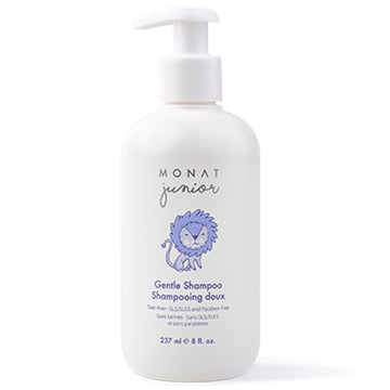 MONAT Junior™ Gentle Shampoo - A safe, Gentle and Non-irritating Hair Shampoo for children. All Natural Tear-free, Sulfate & Paraben-free - Net Wt. 237 ml / 8 fl. oz