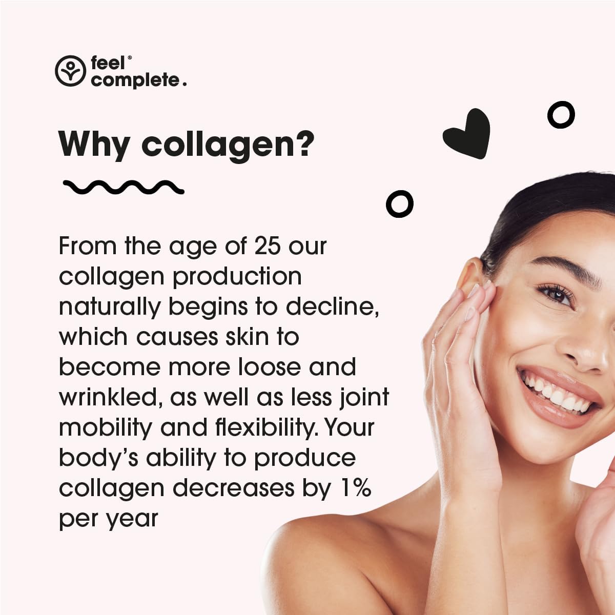 Feel Complete | Tasteless Collagen for Women | Grass Fed & Hydrolysed | Low Calorie | Premium Type 1 & 3 Bovine Collagen Peptides | Halal | Anti Ageing | Hair, Skin & Muscles | 300g | 30 Servings : Amazon.co.uk: Health & Personal Care