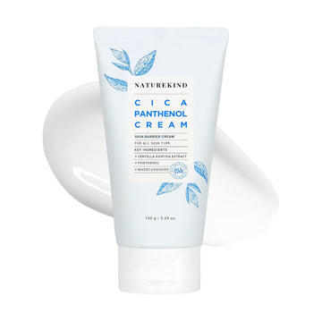 Cica Panthenol Cream, 50,000Ppm Panthenol, Centella Asiatica & Hyaluronic Acid, Barrier Repair Moisturizer For Dry, Sensitive Skin, Korean Skincare, 150G, 5.29 Oz