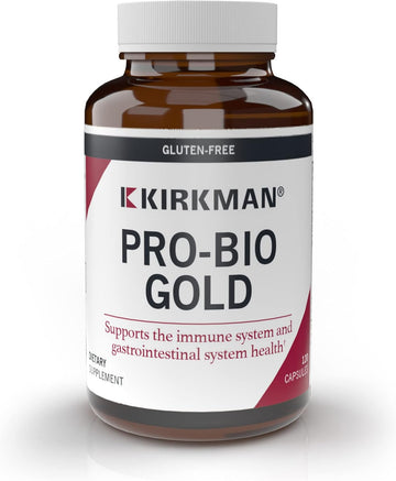 Kirkman - Pro-Bio Gold - 120 Capsules - Supports Immune Health - Digestive Aid With Probiotics - Hypoallergenic