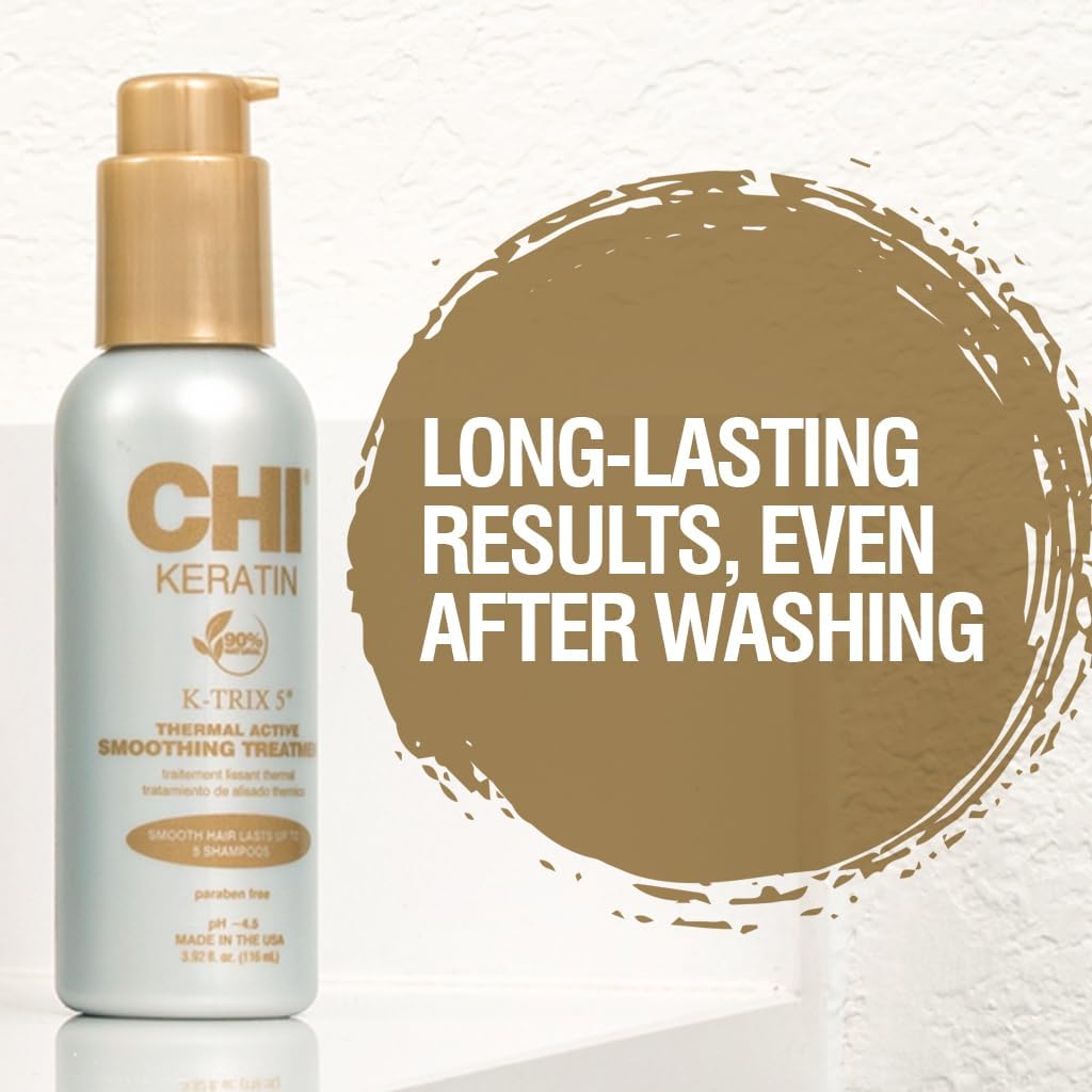 CHI Keratin K-Trix 5, Thermal Active Smoothing Treatment, 115 ml : Amazon.co.uk: Beauty