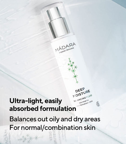 Mádara Organic Skincare | Deep Moisture Nourish Cream - 1.7Oz Soothing And Ultra-Hydrating Moisturiser For Dry Skin, With Hyaluronic Acid And Nutrient-Rich Plant Extracts, Vegan, Ecocert Certified